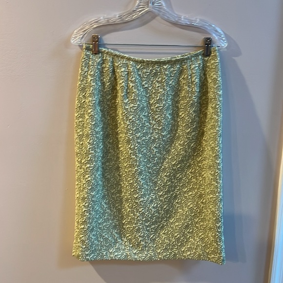 Kasper Textured Skirt Suit 4 Buttons Knee Length Skirt Size 6 Lively Mint Green - Picture 6 of 7